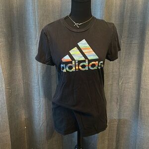 Black ADIDAS Logo Tee